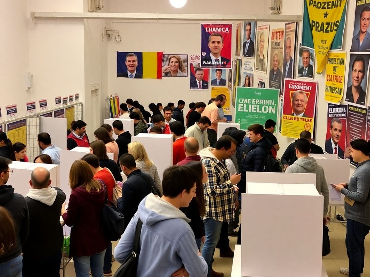 Imagine din alegerile din România, oameni la vot.