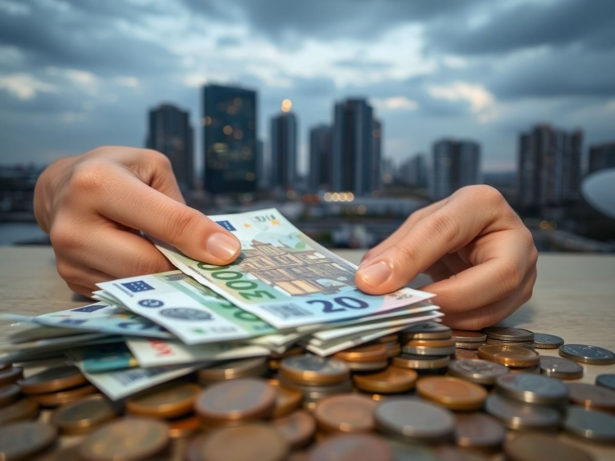 Bani, grafice și oameni îngrijorați.